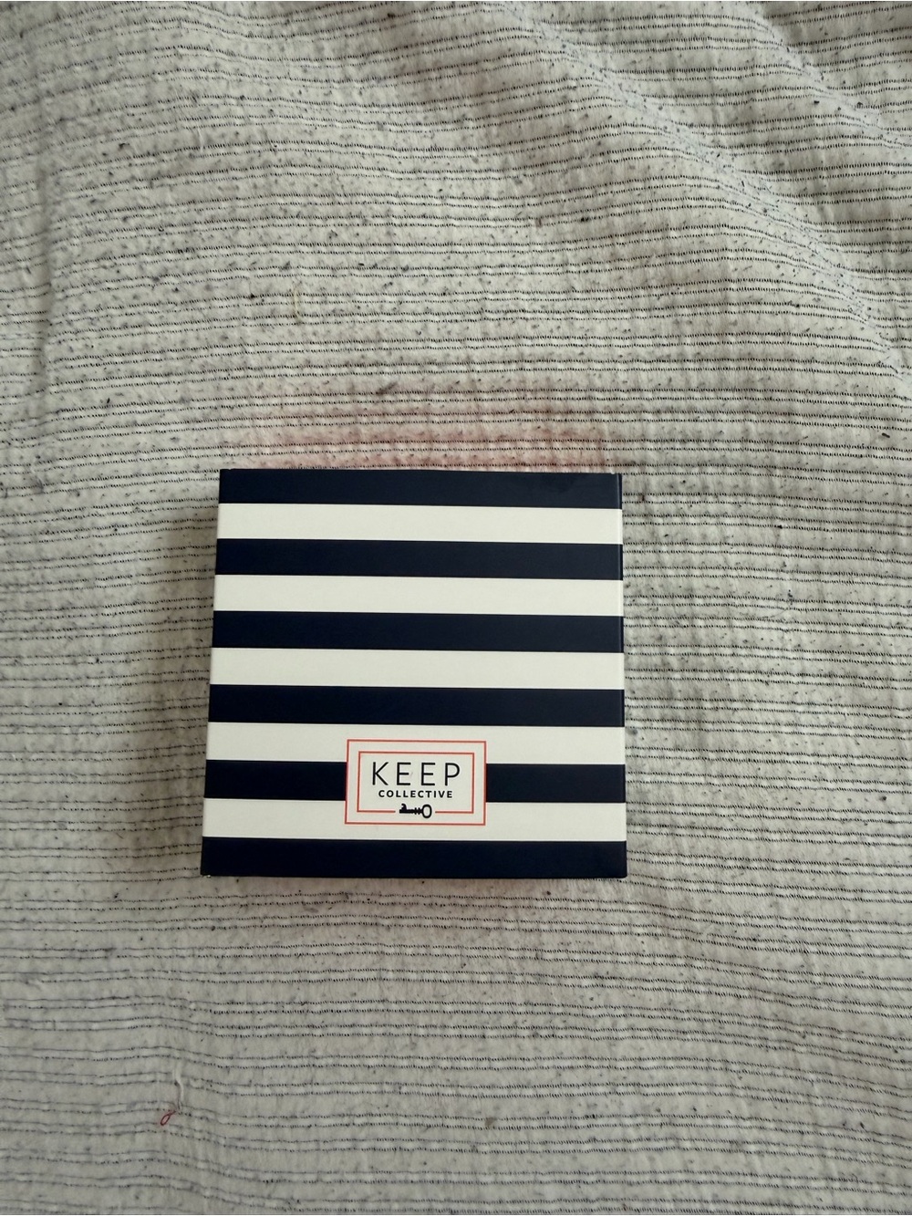 KEEP Collective Navy and White Striped Box